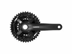 Shimano Crankset 9-Speed Black W/o CG