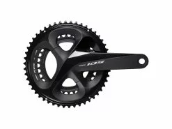 Shimano 105 Kranksæt – FC-R7000 Sort – 53/39 Tands Klinger – 172,5mm Pedalarme