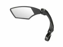 M-Wave Spy Space – Cykelspejl – Til Styrmontering – Venstre Side – Aluminiums Clamp – Sort