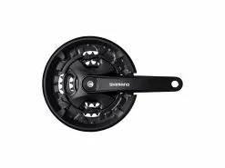 Shimano MT101 – Kranksæt 3 X 9 Gear – 40/30/22 Tands – 175mm – Med Chain Guard